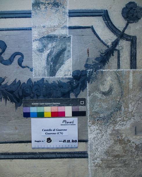 Diagnostica applicata ai beni culturali Castello di Guarene (CN) saggi stratigrafici